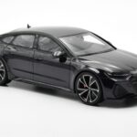 Audi RS7 C8 Sportback Mythos Preto Edição Ásia GT Spirit 1:18
