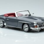 Mercedes 190 SL W121 Roadster Cinzento Norev 1:18