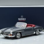 Mercedes 190 SL W121 Roadster Cinzento Norev 1:18