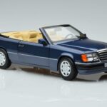 Mercedes 300 CE-24 A124 Cabriolet Nautical Blue Edição Limitada Norev 1:18