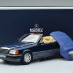 Mercedes 300 CE-24 A124 Cabriolet Nautical Blue Edição Limitada Norev 1:18