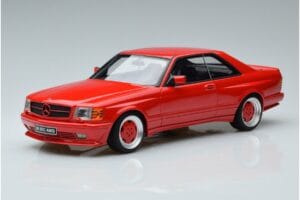 Mercedes 560 SEC W126 Widebody Vermelho Otto 1:18