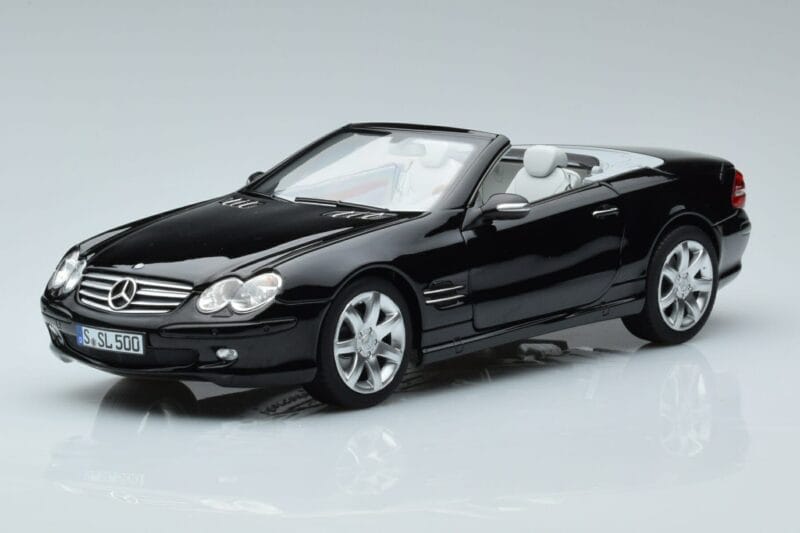 Mercedes SL500 R230 Preto Norev 1:18
