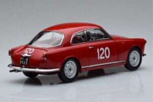Alfa Romeo Giulietta SV #120 Mille Miglia 1956 Kyosho 1:18 08957A Metal - imagem 3 de 9