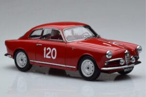 Alfa Romeo Giulietta SV #120 Mille Miglia 1956 Kyosho 1:18 08957A Metal - imagem 5 de 9