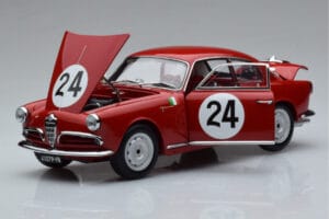 Alfa Romeo Giulietta SV #24 Targa Florio 1958 Kyosho 1:18 08957B Metal - imagem 2 de 9