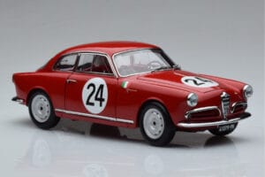 Alfa Romeo Giulietta SV #24 Targa Florio 1958 Kyosho 1:18 08957B Metal - imagem 5 de 9