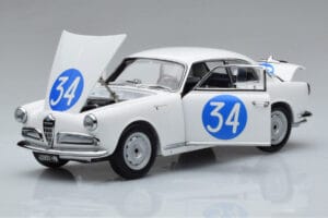 Alfa Romeo Giulietta SV #34 Targa Florio 1960 Kyosho 1:18 08957C Metal - imagem 2 de 9