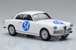 Alfa Romeo Giulietta SV #34 Targa Florio 1960 Kyosho 1:18 08957C Metal - imagem 5 de 9