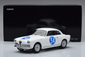 Alfa Romeo Giulietta SV #34 Targa Florio 1960 Kyosho 1:18 08957C Metal - imagem 9 de 9