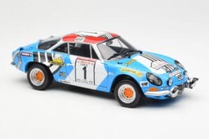 Alpine A110 1600S #1 Nicolas / Vial Winner Tour de Corse 1973 Kyosho 1:18 08485A Metal - imagem 6 de 8
