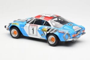 Alpine A110 1600S #1 Nicolas / Vial Winner Tour de Corse 1973 Kyosho 1:18 08485A Metal - imagem 7 de 8