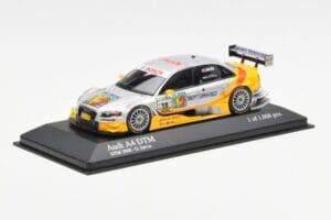 Audi A4 B7 DTM Team Audi Sport Phoenix #15 O. Jarvis DTM 2008 Minichamps 1:43 400081715 Metal - imagem 2 de 4