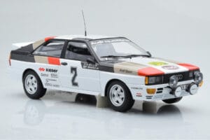 Audi Quattro Audi Sport #1 H. Mikkola / A. Hertz Winners International Swedish Rally 1981 Minichamps 1:18 155811102 Metal - imagem 4 de 6