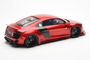 Audi R8 4S Liberty Walk Candy Vermelho GT Spirit 1:18 GT892 Resina - imagem 2 de 6