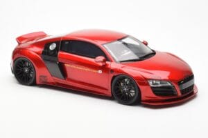Audi R8 4S Liberty Walk Candy Vermelho GT Spirit 1:18 GT892 Resina - imagem 4 de 6