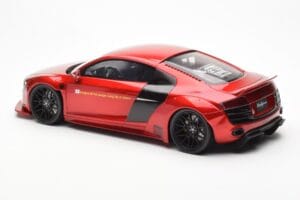 Audi R8 4S Liberty Walk Candy Vermelho GT Spirit 1:18 GT892 Resina - imagem 5 de 6