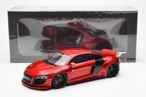 Audi R8 4S Liberty Walk Candy Vermelho GT Spirit 1:18 GT892 Resina - imagem 6 de 6