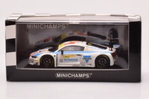 Audi R8 LMS #11 HCB Rutronik Racing L. di Grassi FIA GT World Cup Macau 2016 Minichamps 1:43 437171711 Metal - imagem 4 de 4