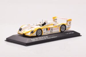 Audi R8 #25 S. Ara / T. Kristensen Winners 1000km Spa 2003 Minichamps 1:43 400031325 Metal - imagem 2 de 4