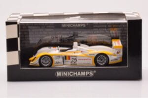 Audi R8 #25 S. Ara / T. Kristensen Winners 1000km Spa 2003 Minichamps 1:43 400031325 Metal - imagem 4 de 4