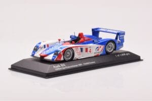 Audi R8 #4 M. Ortelli / J-M. Gounon 1000km Spa 2005 Minichamps 1:43 400051304 Metal - imagem 2 de 4