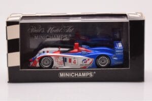 Audi R8 #4 M. Ortelli / J-M. Gounon 1000km Spa 2005 Minichamps 1:43 400051304 Metal - imagem 4 de 4