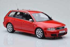 Audi RS4 B5 Avant Vermelho Otto 1:18 OT1026B Resina - imagem 4 de 6