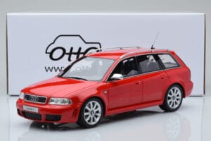 Audi RS4 B5 Avant Vermelho Otto 1:18 OT1026B Resina - imagem 6 de 6