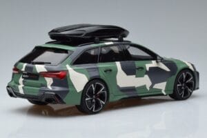 Audi RS6 C8 Avant Camuflagem With Roof Top Asia Edition GT Spirit 1:18 CLDC014 Resina - imagem 2 de 6