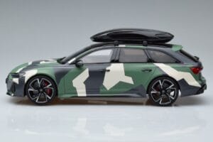 Audi RS6 C8 Avant Camuflagem With Roof Top Asia Edition GT Spirit 1:18 CLDC014 Resina - imagem 3 de 6
