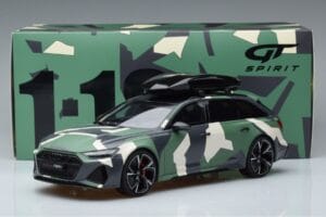 Audi RS6 C8 Avant Camuflagem With Roof Top Asia Edition GT Spirit 1:18 CLDC014 Resina - imagem 6 de 6