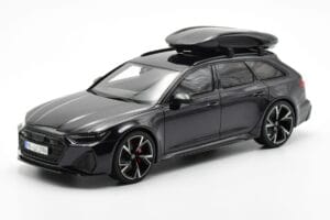 Audi RS6 C8 Avant Mythos Preto Com Teto de Carbono Asia Edition GT Spirit 1:18 CLDC007 Resina