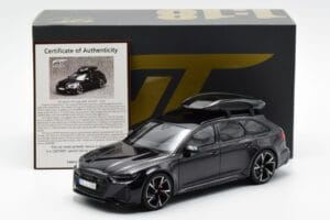 Audi RS6 C8 Avant Mythos Preto Com Teto de Carbono Asia Edition GT Spirit 1:18 CLDC007 Resina - imagem 6 de 6