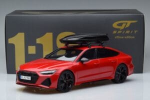 Audi RS7 C8 Sportback Vermelho Asia Edition GT Spirit 1:18 CLDC021 Resina - imagem 6 de 6