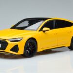Audi RS7 C8 Sportback Amarelo Vossen Rims Edição Limitada Kengfai 1:18 VAKF 0335 Metal