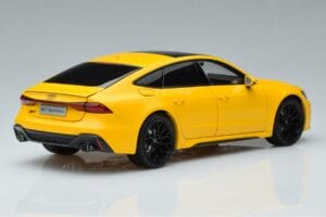 Audi RS7 C8 Sportback Amarelo Vossen Rims Edição Limitada Kengfai 1:18 VAKF-0335 Metal - imagem 3 de 8