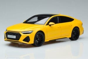 Audi RS7 C8 Sportback Amarelo Vossen Rims Edição Limitada Kengfai 1:18 VAKF 0335 Metal