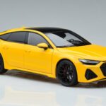 Audi RS7 C8 Sportback Amarelo Vossen Rims Edição Limitada Kengfai 1:18 VAKF 0335 Metal - image 6 of 8