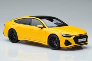 Audi RS7 C8 Sportback Amarelo Vossen Rims Edição Limitada Kengfai 1:18 VAKF-0335 Metal - imagem 6 de 8