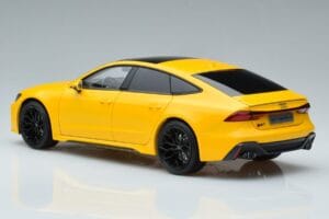 Audi RS7 C8 Sportback Amarelo Vossen Rims Edição Limitada Kengfai 1:18 VAKF-0335 Metal - imagem 7 de 8