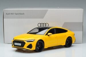 Audi RS7 C8 Sportback Amarelo Vossen Rims Edição Limitada Kengfai 1:18 VAKF-0335 Metal - imagem 8 de 8