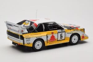 Audi Sport Quattro S1 E2 #6 H. Mikkola / A. Hertz Rally 1000 Lakes 1985 IXO 1:18 18RMC161B Metal - imagem 2 de 6