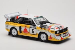 Audi Sport Quattro S1 E2 #6 H. Mikkola / A. Hertz Rally 1000 Lakes 1985 IXO 1:18 18RMC161B Metal - imagem 4 de 6