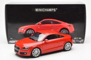 Audi TT 8J Vermelho Metálico Minichamps 1:18 100015021 Metal - imagem 8 de 8