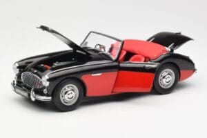 Austin-Healey 3000 Mk I Spider Preto Vermelho Kyosho 1:18 08141KR Metal - imagem 2 de 8
