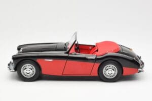 Austin-Healey 3000 Mk I Spider Preto Vermelho Kyosho 1:18 08141KR Metal - imagem 4 de 8