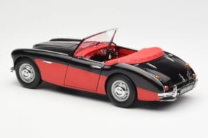 Austin-Healey 3000 Mk I Spider Preto Vermelho Kyosho 1:18 08141KR Metal - imagem 7 de 8