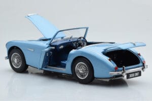 Austin-Healey 3000 Mk1 BN7 Azul Kyosho 1:18 08149HBL Metal - imagem 3 de 8