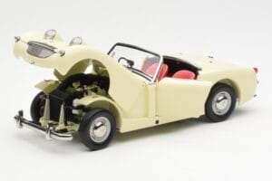 Austin-Healey Sprite Mk I Open Old English Branco Kyosho 1:18 08953EW Metal - imagem 2 de 8